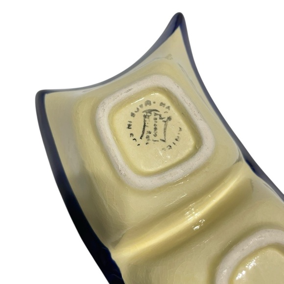 Spain Hand Painted Decorative Divided Serving Dish Bowl Antonio Ortiz Ruiz - Picture 8 of 12